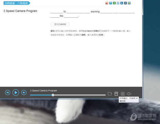 点击“显示正确答案”选项